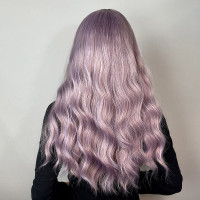 Peruca Long Purple